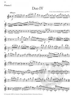 6 Duos für zwei Flöten op. 49 von Franz Anton Hoffmeister im Alle Noten Shop kaufen