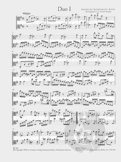 3 Duos für zwei Violen von Wilhelm Friedemann Bach 