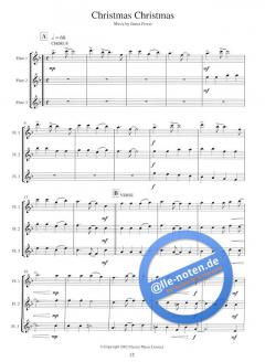 Three's A Crowd Christmas Flute von James Power 