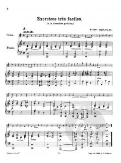 6 Very Easy Pieces In First Position Op. 22 von Edward Elgar für Violine und Klavier im Alle Noten Shop kaufen