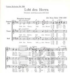 Lobt den Herrn (Johann Heinrich Rolle) 