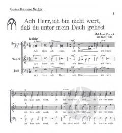 Ach Herr, ich bin nicht wert, dass du unter mein Dach gehest (Melchior Franck) 
