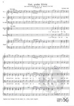 Gott, großer König, SABar und Orgel, Str. ad lib. (Carlheinz Heß) 