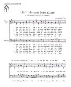 Dem Herzen Jesu singe (Albert Kupp) 