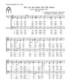 Wer nur den lieben Gott lässt walten (Felix Mendelssohn Bartholdy) 