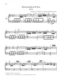 Stücke aus dem Nannerl-Notenbuch von Wolfgang Amadeus Mozart 
