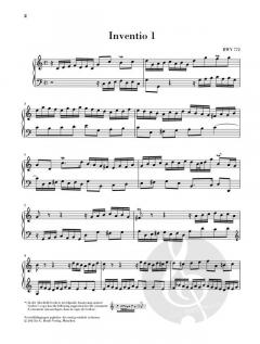 Inventionen und Sinfonien BWV 772-801 von Johann Sebastian Bach 