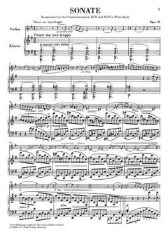 Sonate für Klavier und Violine G-dur op. 78 von Johannes Brahms im Alle Noten Shop kaufen