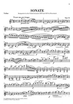 Sonate für Klavier und Violine G-dur op. 78 von Johannes Brahms im Alle Noten Shop kaufen