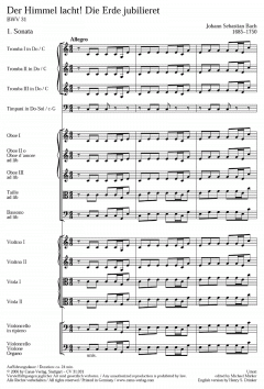 Der Himmel lacht! Die Erde jubilieret von Johann Sebastian Bach (Download) 