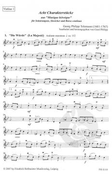 Acht Charakterstücke von Georg Philipp Telemann 
