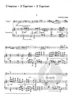Caprices For Clarinet And Piano von Witold Lutoslawski 