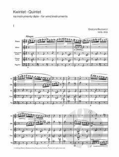 Quintet for Wind Instruments von Grazyna Bacewicz 