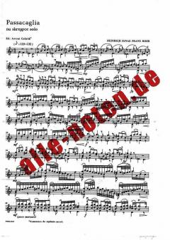 Passacaglia von Heinrich Ignaz Franz Biber 