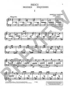 Esquisses / Jeux von Bohuslav Martinu 