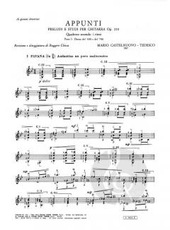Appunti Vol. II/1 von Mario Castelnuovo-Tedesco 