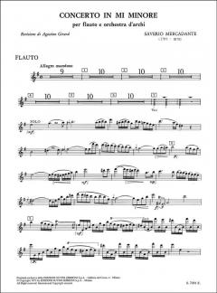 Concerto e-Moll op. 57 von Saverio Mercadante 