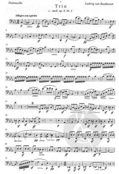 Streichtrio in c-moll op. 9, Nr. 3 von Ludwig van Beethoven für Violine, Viola und Violoncello im Alle Noten Shop kaufen