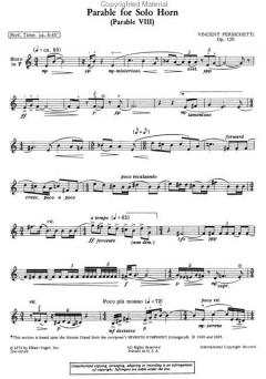 Parable for Solo Horn Op.120 von Vincent Persichetti im Alle Noten Shop kaufen