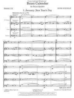 Brass Calendar (Peter Schickele) 