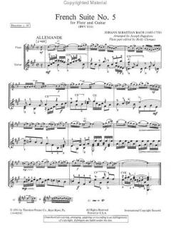 Französische Suite Nr. 5 in G-Dur BWV 816 von Johann Sebastian Bach 