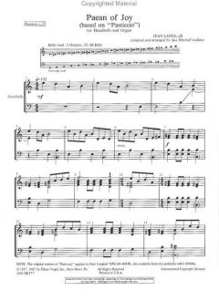 Paean Of Joy von Jean Langlais 