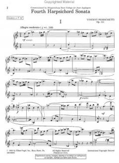 Fourth Harpsichord Sonata For Harpsichord Op.151 (Vincent Persichetti) 