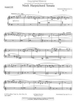Ninth Harpsichord Sonata (Vincent Persichetti) 