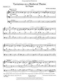 Variations on A Medieval Theme von Peter Schickele 