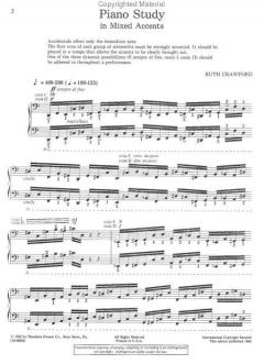 Piano Study in Mixed Accents von Ruth Crawford 