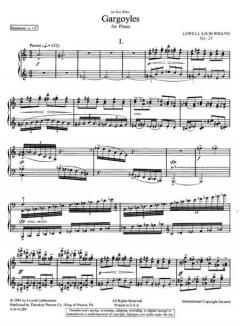 Gargoyles op. 29 von Lowell Liebermann 