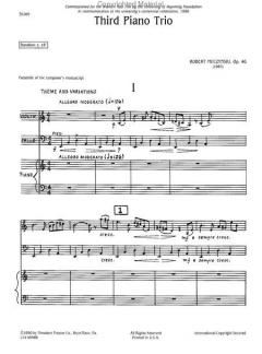 Third Piano Trio Op.46 (Robert Muczynski) 