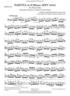 Partita in d-Moll BWV 1013 von Johann Sebastian Bach 