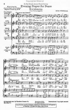 Evening Prayer For Peace (Hugo Weisgall) 