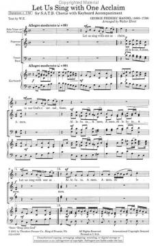 Let Us Sing With One Acclaim (Georg Friedrich Händel) 