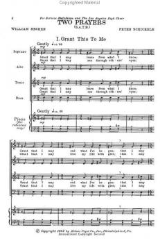 Two Prayers (S.A.T.B.) (Peter Schickele) 
