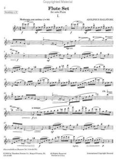 Flute Set von Adolfus Hailstork 
