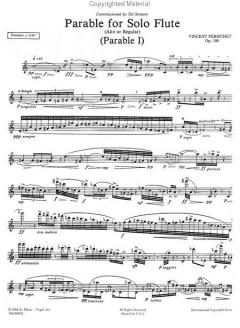 Parable for Solo Flute von Vincent Persichetti 