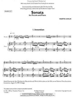 Sonata von Martin Amlin 