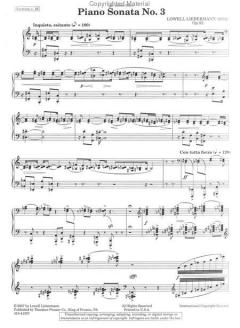 Piano Sonata No. 3 Op.82 von Lowell Liebermann 
