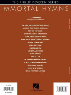 Immortal Hymns Easy Piano Phillip Keveren Series 
