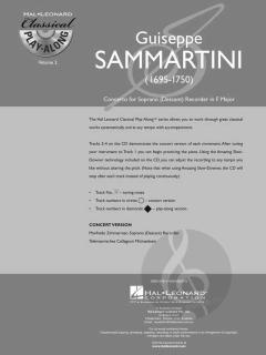 Classical Play-Along Vol. 2: Descant (Giuseppe Sammartini) 