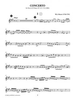 Horn Concerto In D Major, K412/514 von Wolfgang Amadeus Mozart für Horn