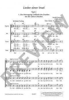 Lieder einer Insel GeWV 46 von Harald Genzmer 