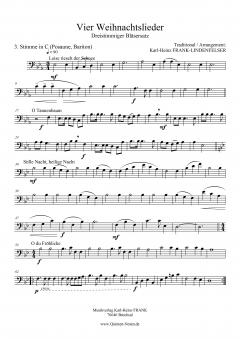 4 Weihnachtslieder für Blechbläsertrio 