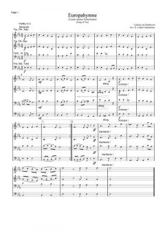 Europahymne - Freude schöner Götterfunken (Download) von Ludwig van Beethoven (Download) 