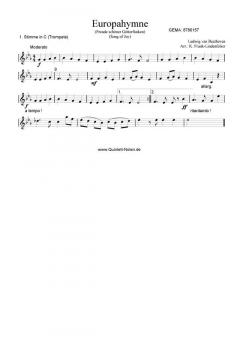 Europahymne - Freude schöner Götterfunken (Download) von Ludwig van Beethoven (Download) 