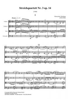 Streichquartett Nr. 3 op. 14 (1944) im Alle Noten Shop kaufen (Partitur)