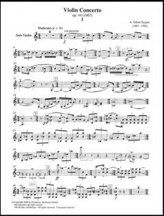 Violin Concerto op. 44 (1967) von A. Adnan Saygun im Alle Noten Shop kaufen