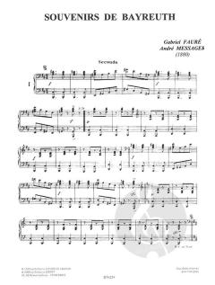 Souvenirs de Bayreuth von Gabriel Fauré für Klavier vierhändig im Alle Noten Shop kaufen (Partitur)